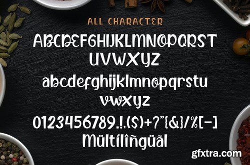 Butter Food - Handcraft Display Font