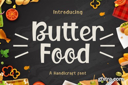 Butter Food - Handcraft Display Font