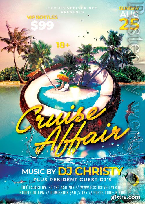 Cruise affair - Premium flyer psd template