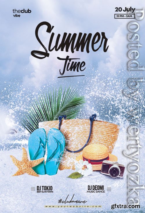 Summer Splash Paty - Premium flyer psd template