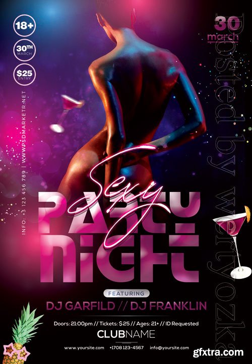 Sexy party night - Premium flyer psd template