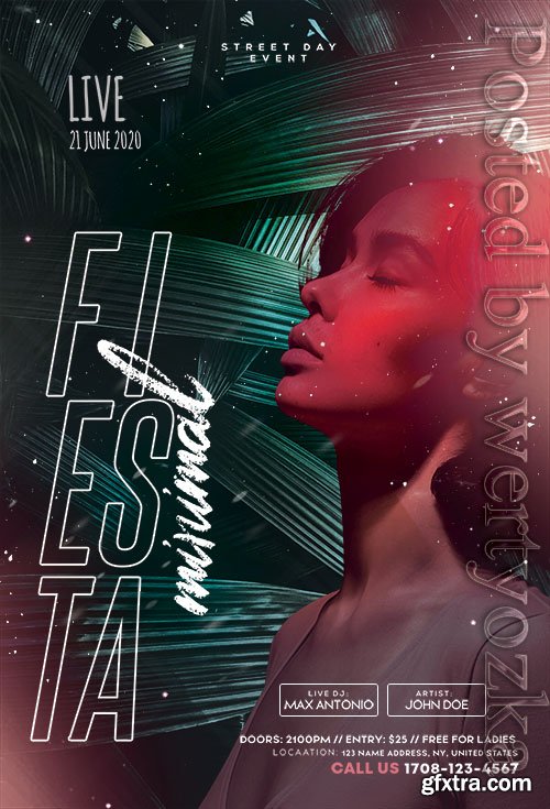 Tropical Concert - Premium flyer psd template