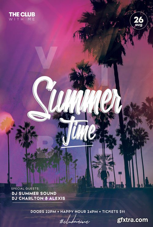 Hello Summer Party - Premium flyer psd template