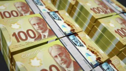 Videohive - Canadian Dollar money banknotes pack seamless loop - 32333899 - 32333899