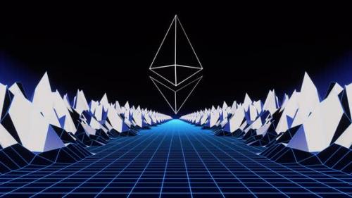 Videohive - Blue Road To The Ethereum 4K - 32334654 - 32334654