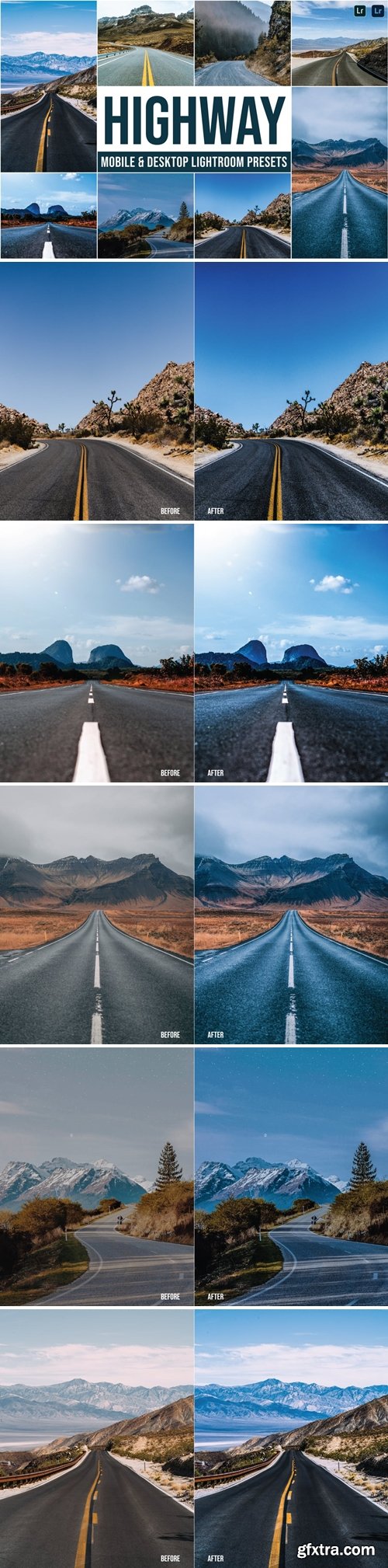 Highway Mobile and Desktop Lightroom Presets