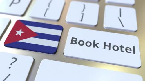 Videohive - BOOK HOTEL Text and Flag of Cuba on the Buttons - 32332320 - 32332320