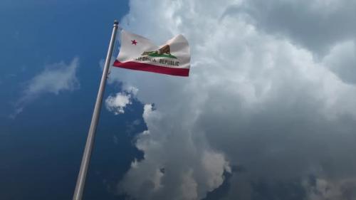 Videohive - California State Flag Waving 2K - 32325292 - 32325292