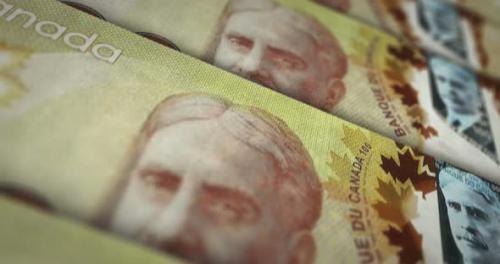 Videohive - Canadian Dollar money banknote surface loop - 32321251 - 32321251