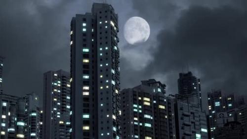 Videohive - Blackout In Modern Futuristic Cyber City - 32321726 - 32321726