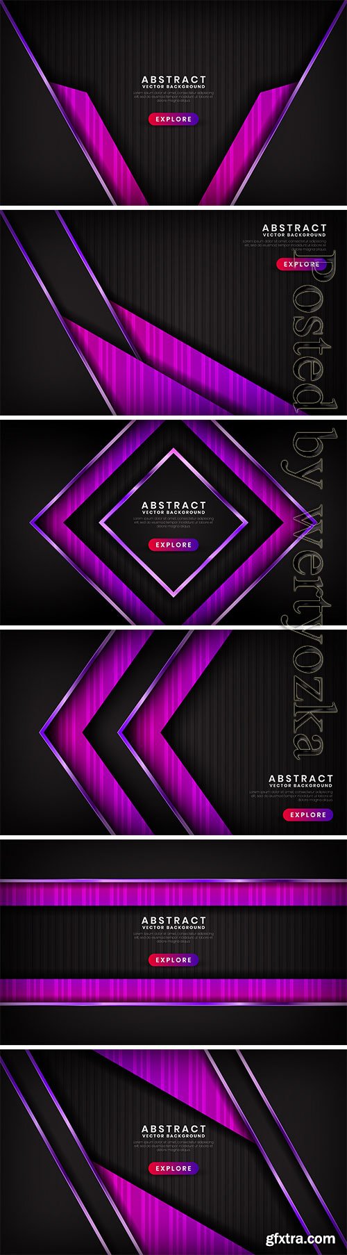 Abstract purple luxury background overlap layer with golden metallic lines effect