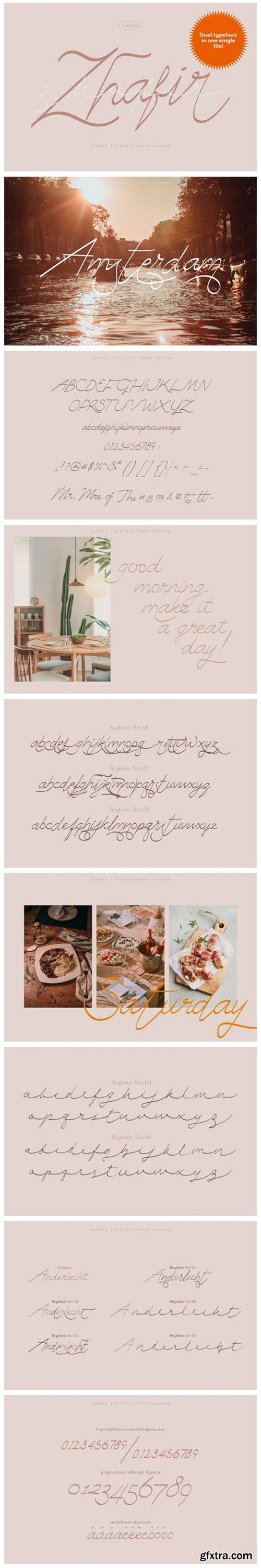 Zhafir Script Font