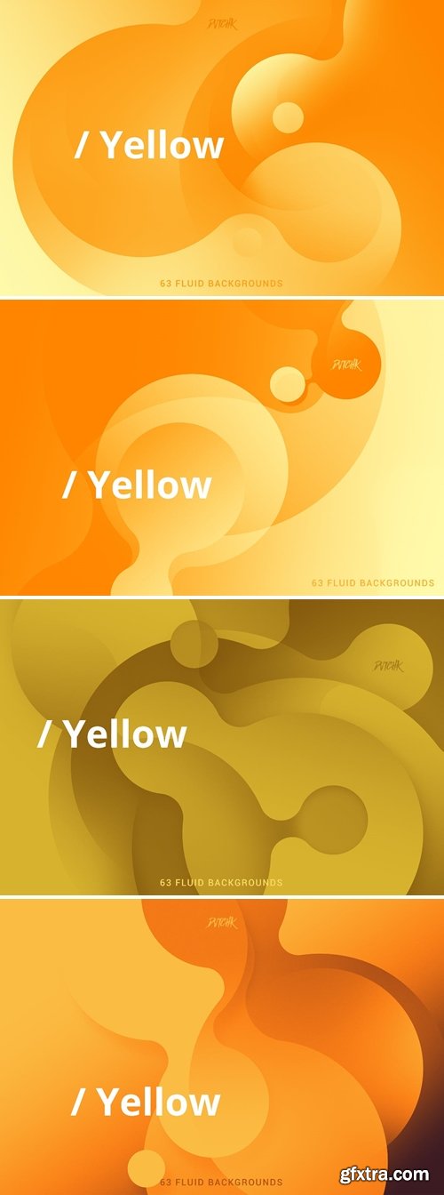Yellow | Soft Fluid Backgrounds