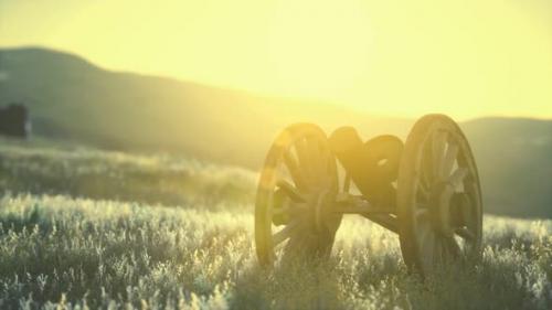 Videohive - Historic War Gun on the Hill at Sunset - 32338730 - 32338730