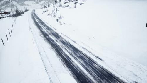 Videohive - Winter Road on Lofoten Islands - 32338956 - 32338956