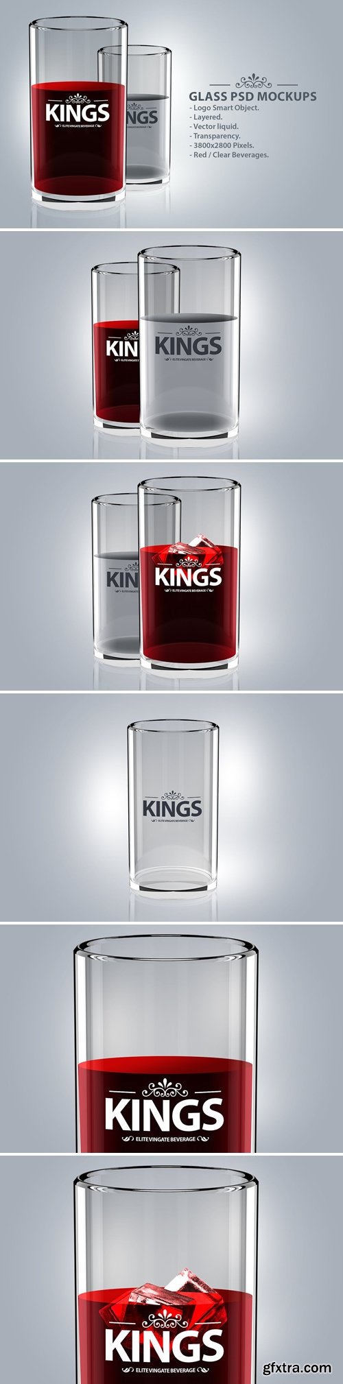 Glass Logo PSD Mockups