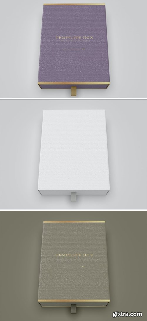 Rectangular Cardboard Box Mockup