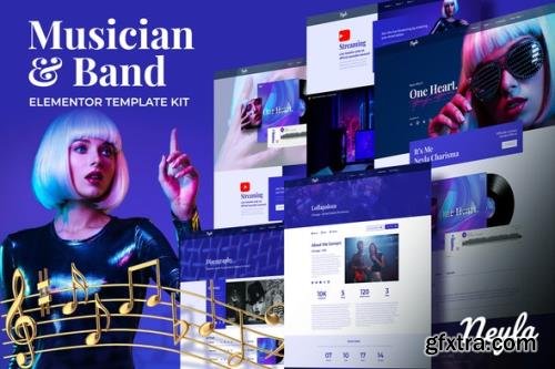 ThemeForest - Neyla v1.0.0 - Musician Band Elementor Template Kit - 32299537