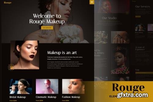 ThemeForest - Rouge v1.0.0 - Makeup Beauty Elementor Template Kit - 32258102