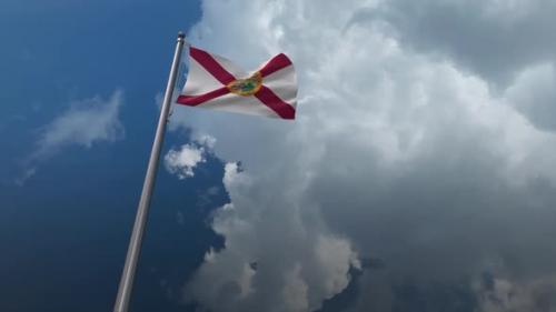 Videohive - Florida State Flag Waving 2K - 32339693 - 32339693