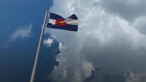 Videohive - Colorado State Flag Waving 2K - 32339695 - 32339695