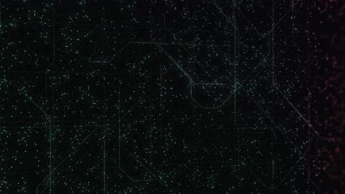 Videohive - Night starry sky with motion of lines - 32340504 - 32340504