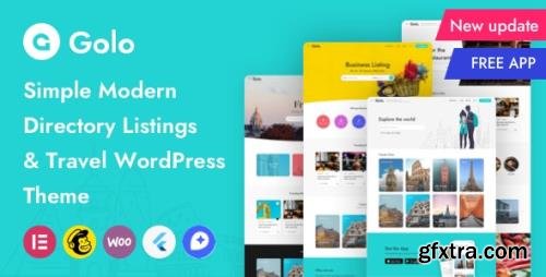 ThemeForest - Golo v1.4.5 - Directory & Listing, Travel WordPress Theme - 25397810