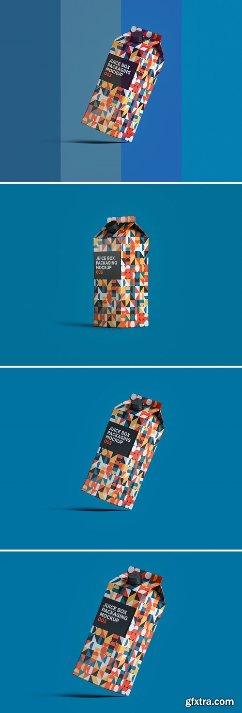 Juice Box Packaging Mockup 003