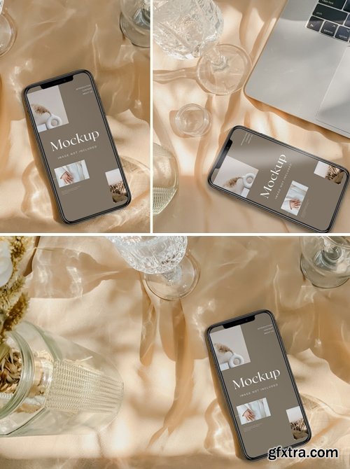 Phone Mockup Scandinavian on table