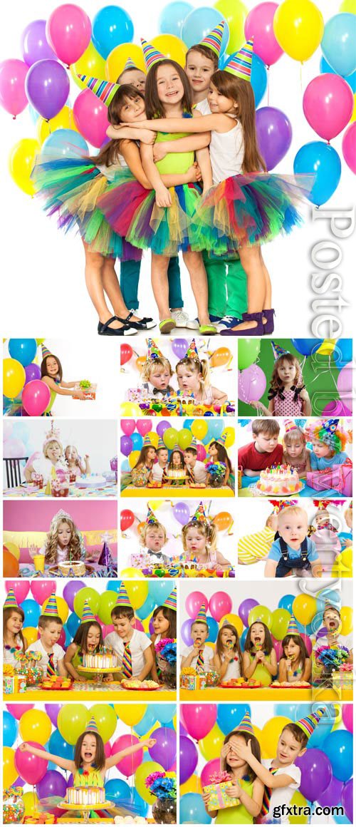 Children's birthday stock photo