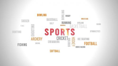 Videohive - Word Cloud Sports - 31670359 - 31670359