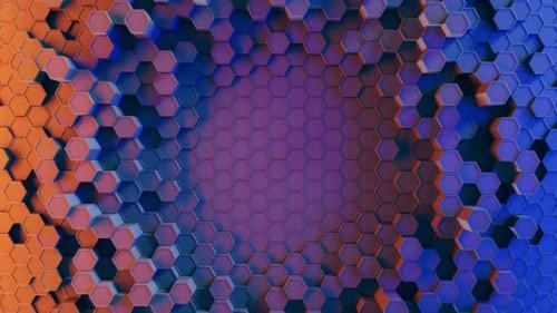 Videohive - Honeycomb 3 D Colorful Background - 32354365 - 32354365