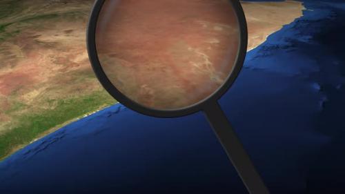 Videohive - Loupe Finds Mogadishu City on the Map - 32356434 - 32356434