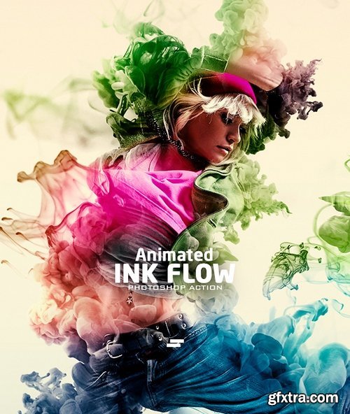 Graphicriver - Gif Animated Ink Flow Photoshop Action 21960670