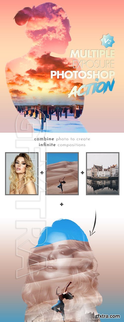 Multiple Exposure V2 Photoshop Action