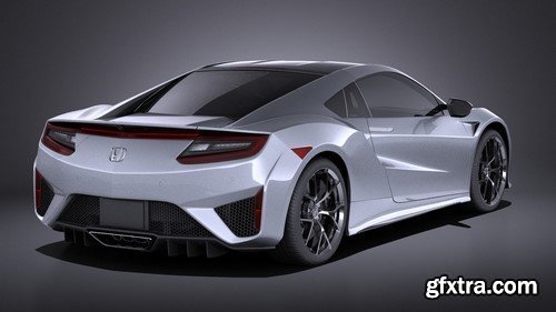 Honda NSX 2017 VRAY 3D Model