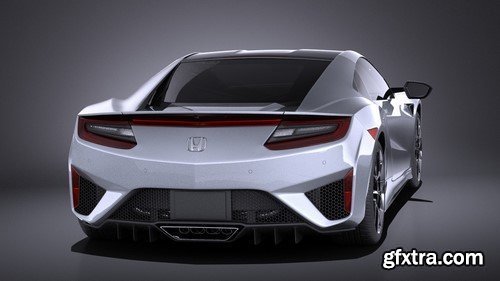 Honda NSX 2017 VRAY 3D Model