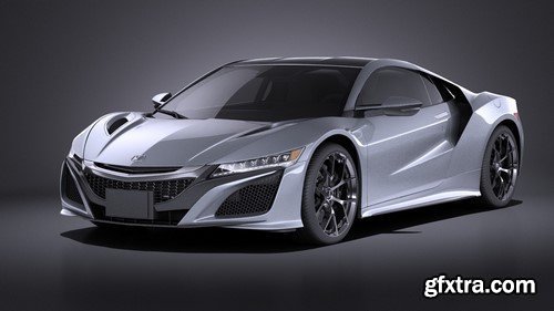 Honda NSX 2017 VRAY 3D Model