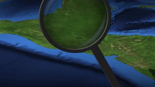 Videohive - Loupe Finds Guatemala City on the Map - 32356438 - 32356438