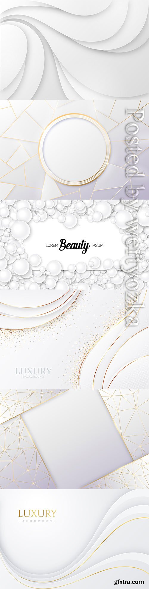 Luxury white abstract vector background