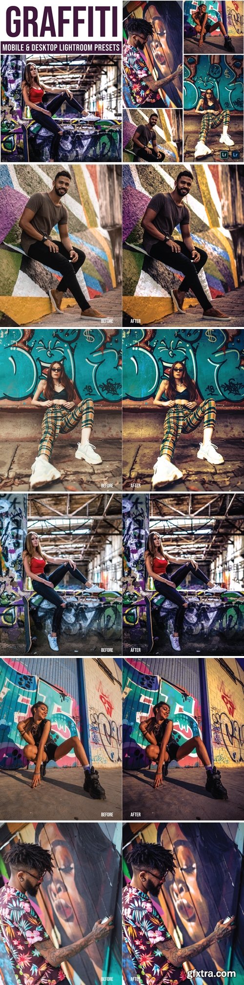 Graffiti Mobile and Desktop Lightroom Presets