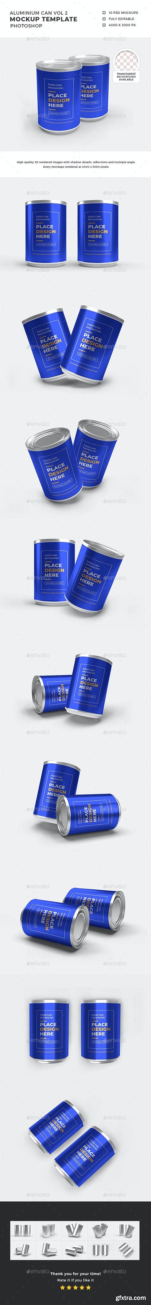 GraphicRiver - Aluminium Food Can Mockup Set 32368774