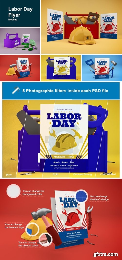 Labor Day Flyer Mockup