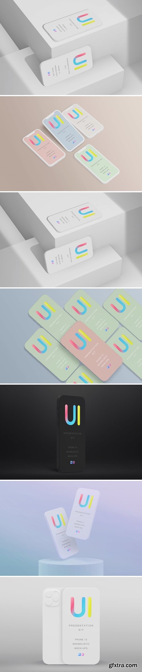 iPhone 12 Responsive Minimalistic Devices Kit