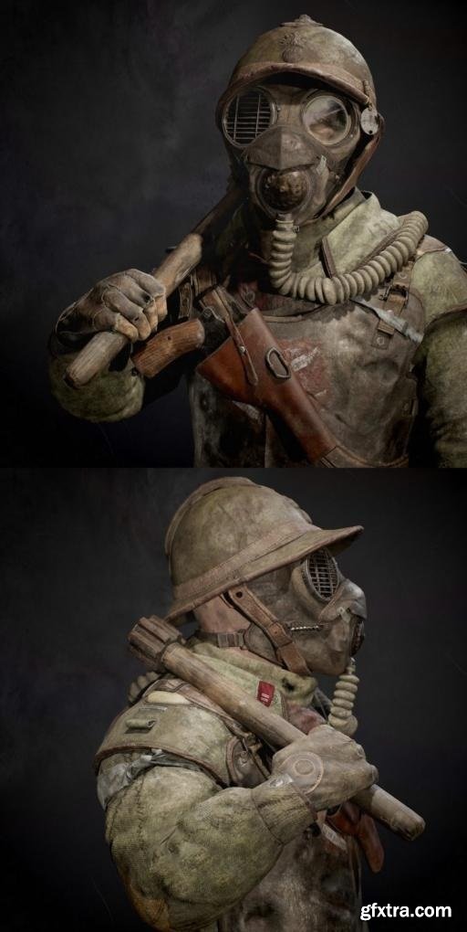 Trench Raider Bust