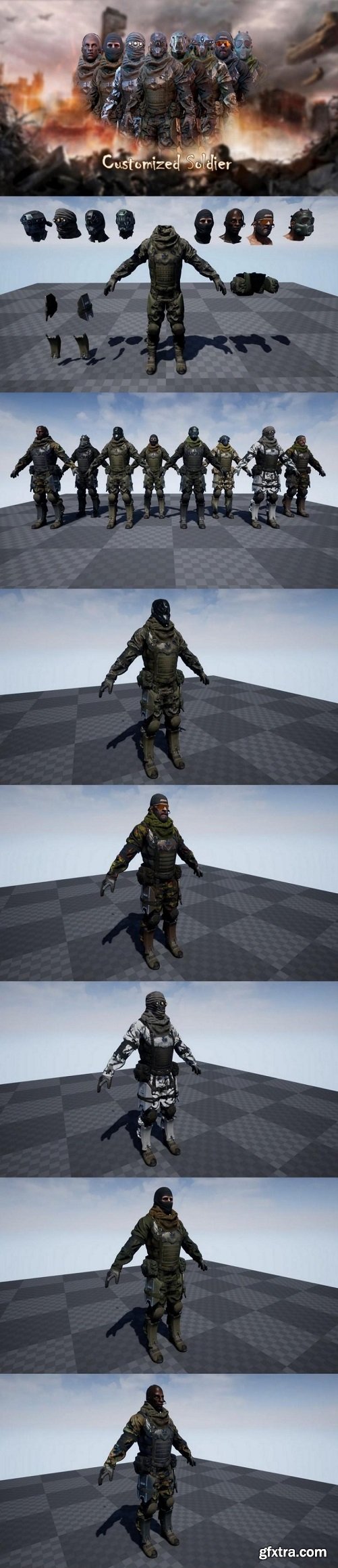 Unreal Engine – PBR Customized Soldier