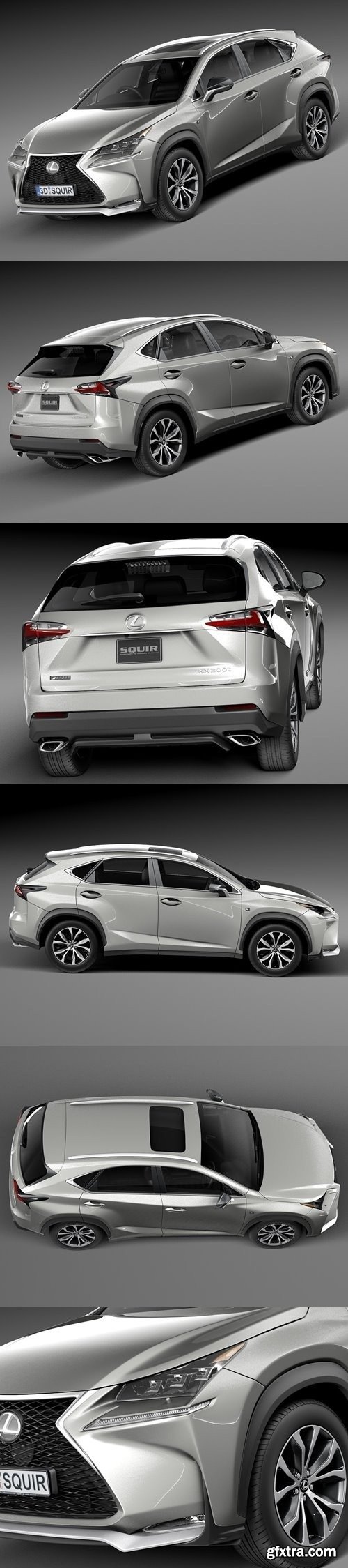 Lexus NX 200t 2015 3D Model