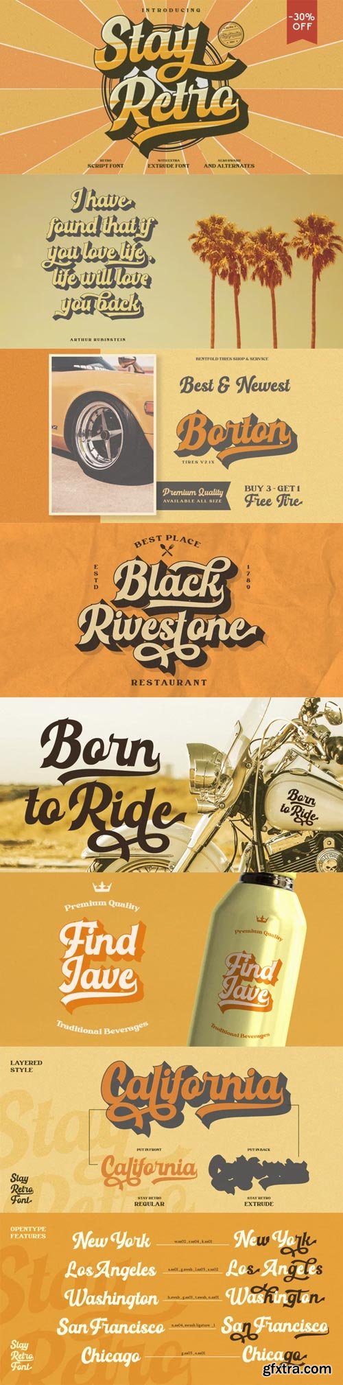 Stay Retro Font Family