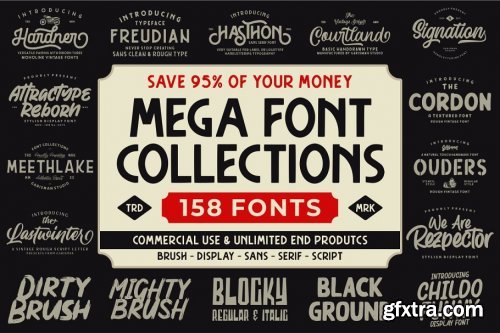 CreativeMarket - The MEGA FONT COLLECTIONS 2020 4539258