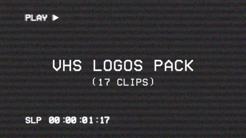 Videohive - VHS Logos Pack - 21853975 - 21853975